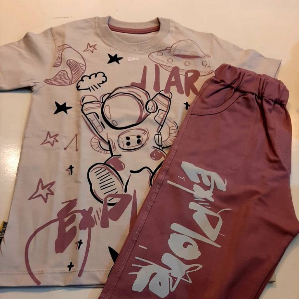 تیشرت و شلوارک پسرانه و دخترانه.اسپرت.سایز 50و55.بسیار لطیف و نخ پنبه عالی