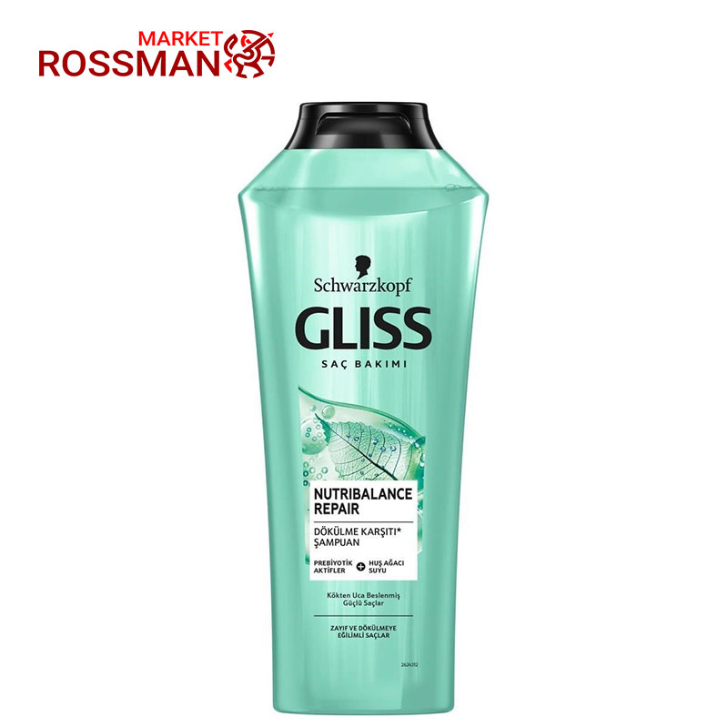 شامپو گلیس Gliss مدل Nutribalance Repair حجم 400میلی لیتر