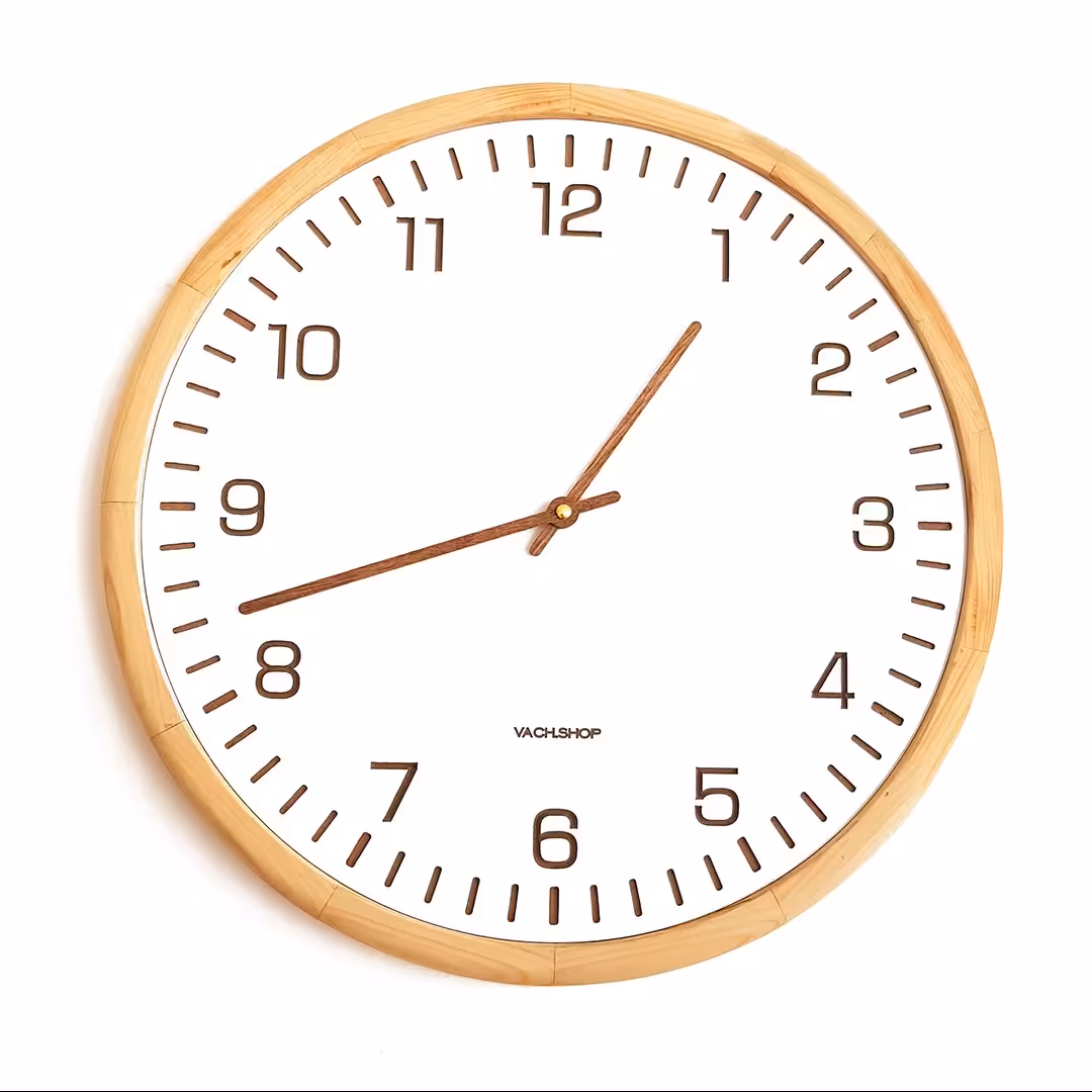 ساعت دیواری چوبی مدل کیان