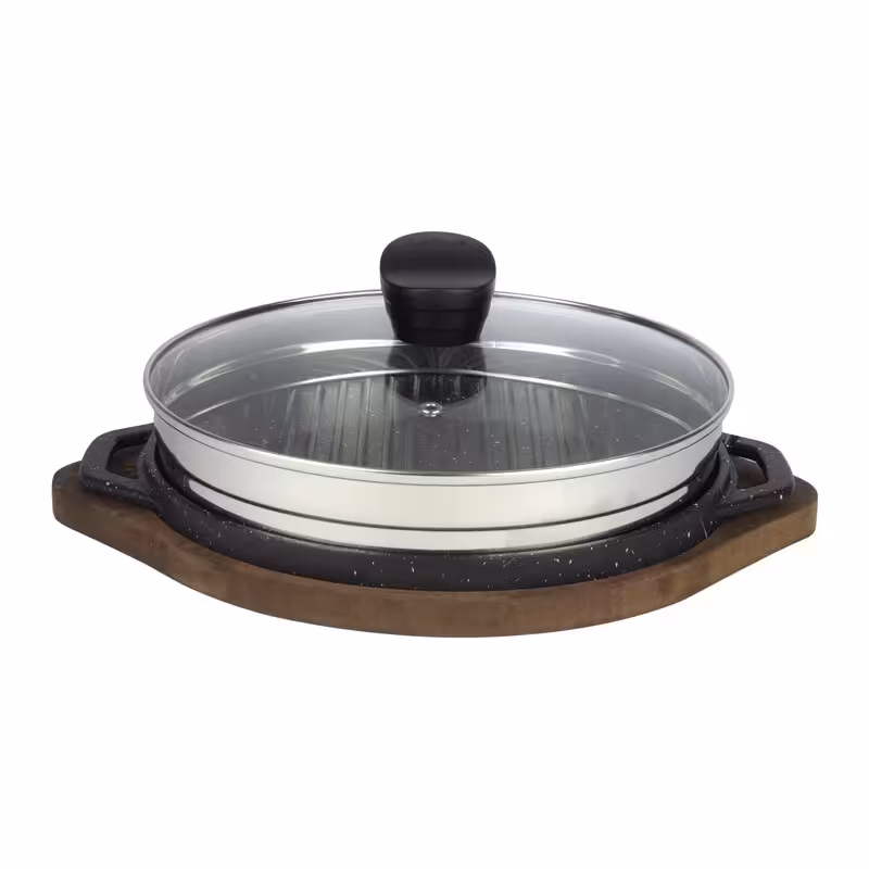 تابه گریل چدنی گرد کوچک یونیک کد 6005 (سایز 27 )


