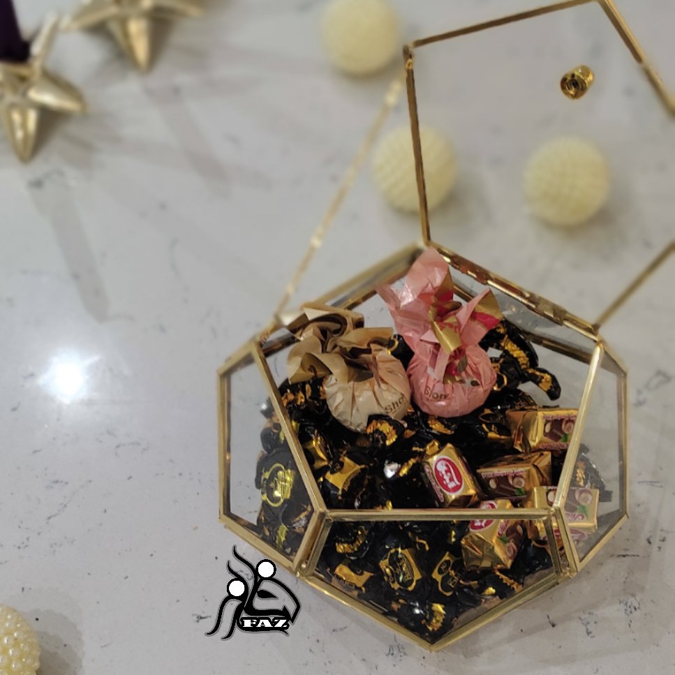 شکلات خوری شیشه ای پذیرایی شیک