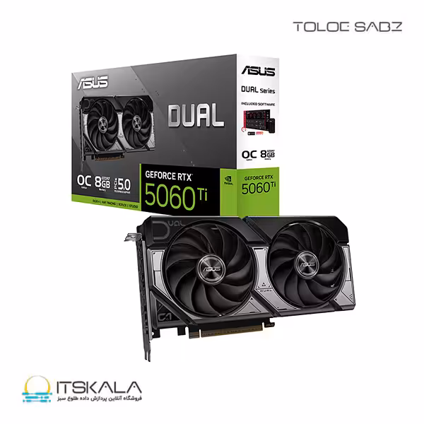 کارت گرافیک ایسوس مدلDUAL GEFORCE RTX™ 5060 Ti OC 8GB GDDR7