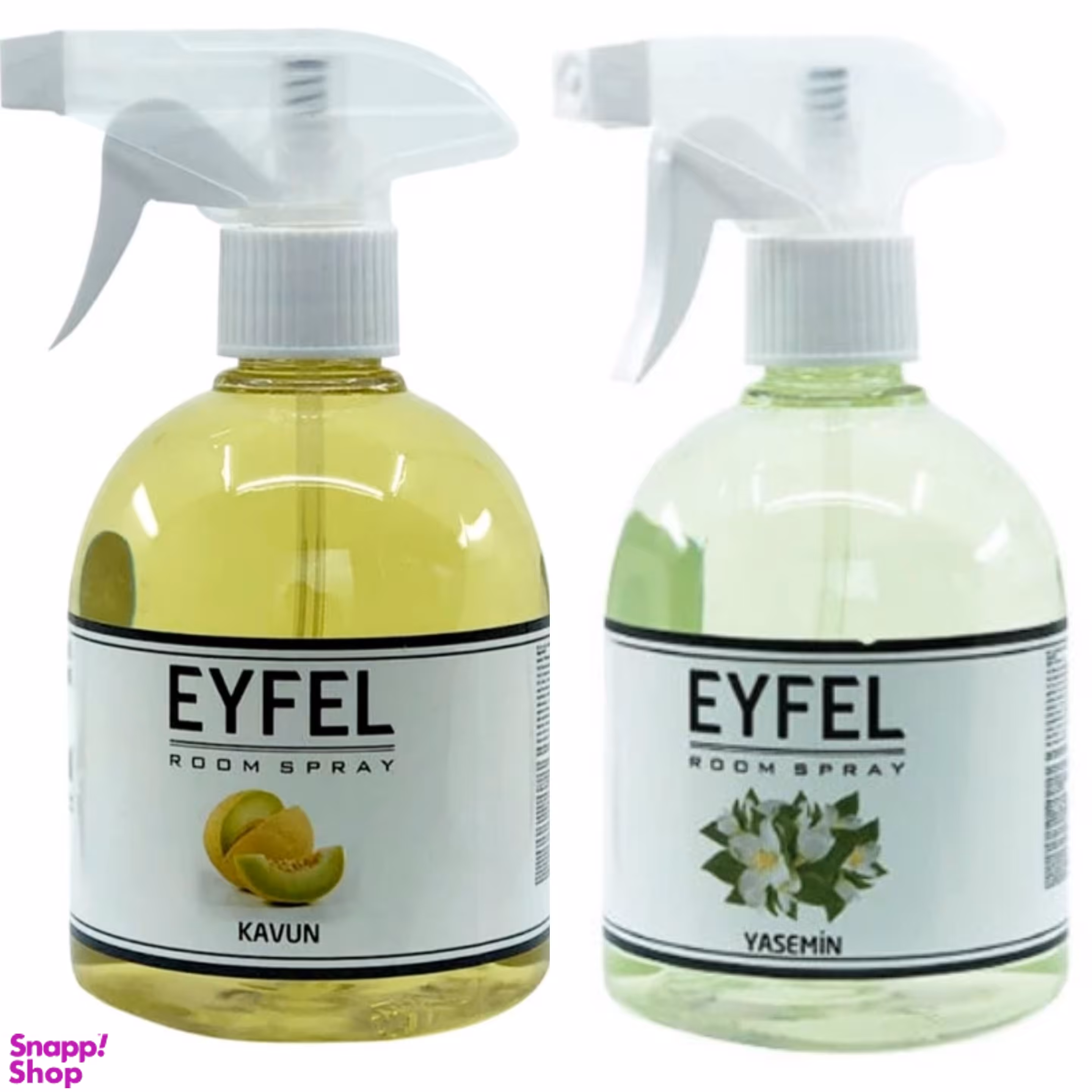 اسپری خوشبوکننده هوا ایفل مدل گل یاسمن و طالبی حجم 500 میلی لیتر بسته 2 عددی