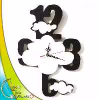 ساعت دیواری طرح ابر و اعداد کد 402