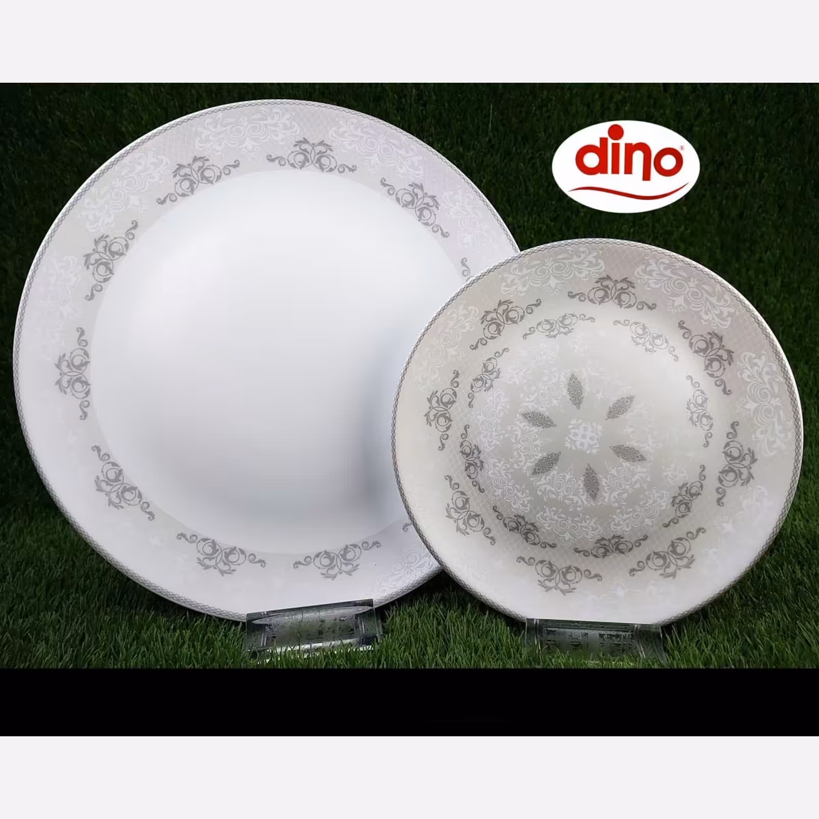 سرویس آرکوپال 26 پارچه دینو قالب گرد طرح برهون خاکستری ارسال رایگان