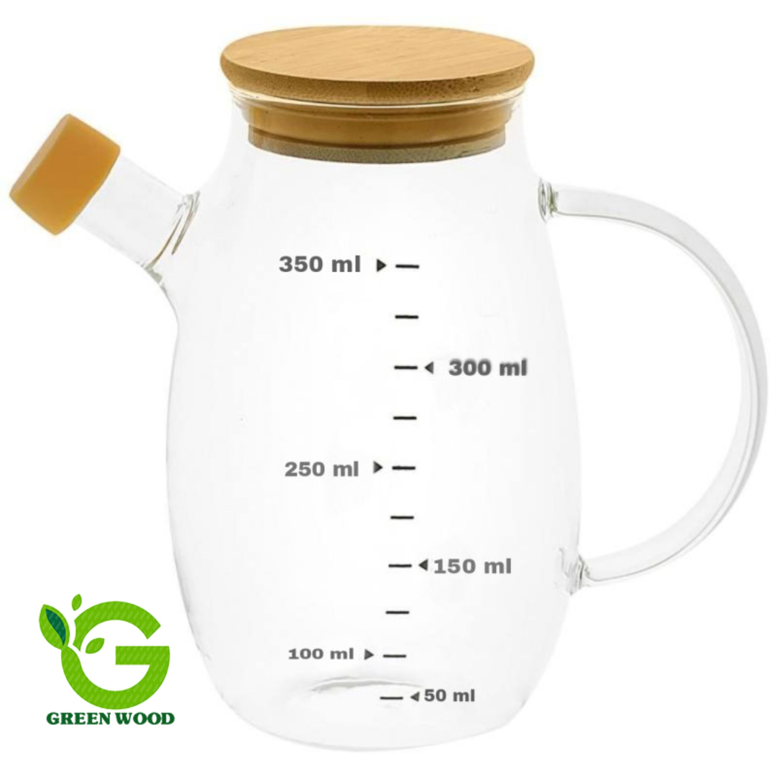 جای روغن (ظرف روغن و سرکه و آبلیمو) 350 میلی لیتر شیشه ای پیرکس کد Gw51301015