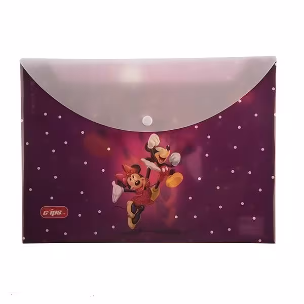 پوشه دکمه دار کلیپس طرح میکی موس