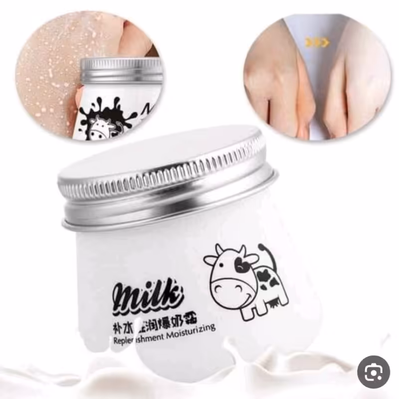 کرم شیر گاو حاوی عصاره شیر .آبرسان و مرطوب کننده و درخشنده و روشن کننده پوست