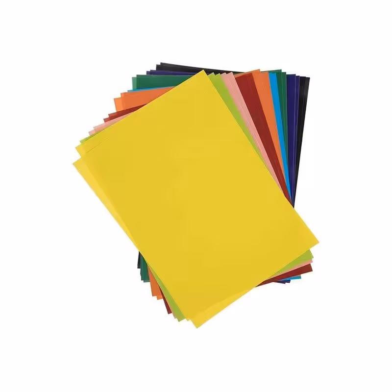 کاغذ رنگی (دو رو) سایز A4 مدل لوکس بسته 20 عددی،مناسب برای کاردستی و کارهای هنری توسط کودکان (تخفیف ویژه)