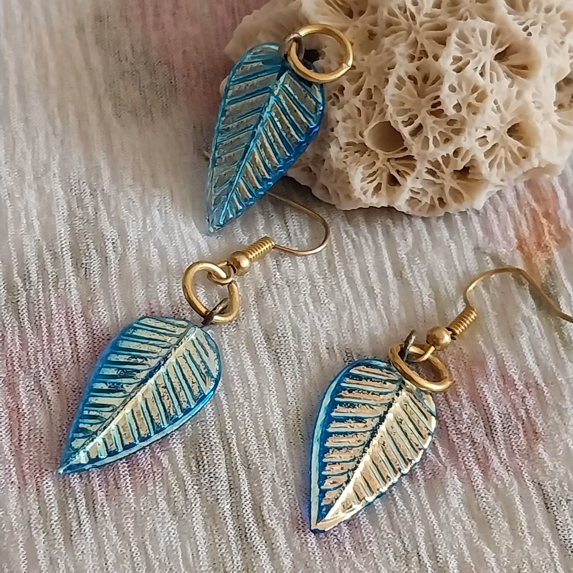 نیم ست طرح برگ توپاز سنتاتیک