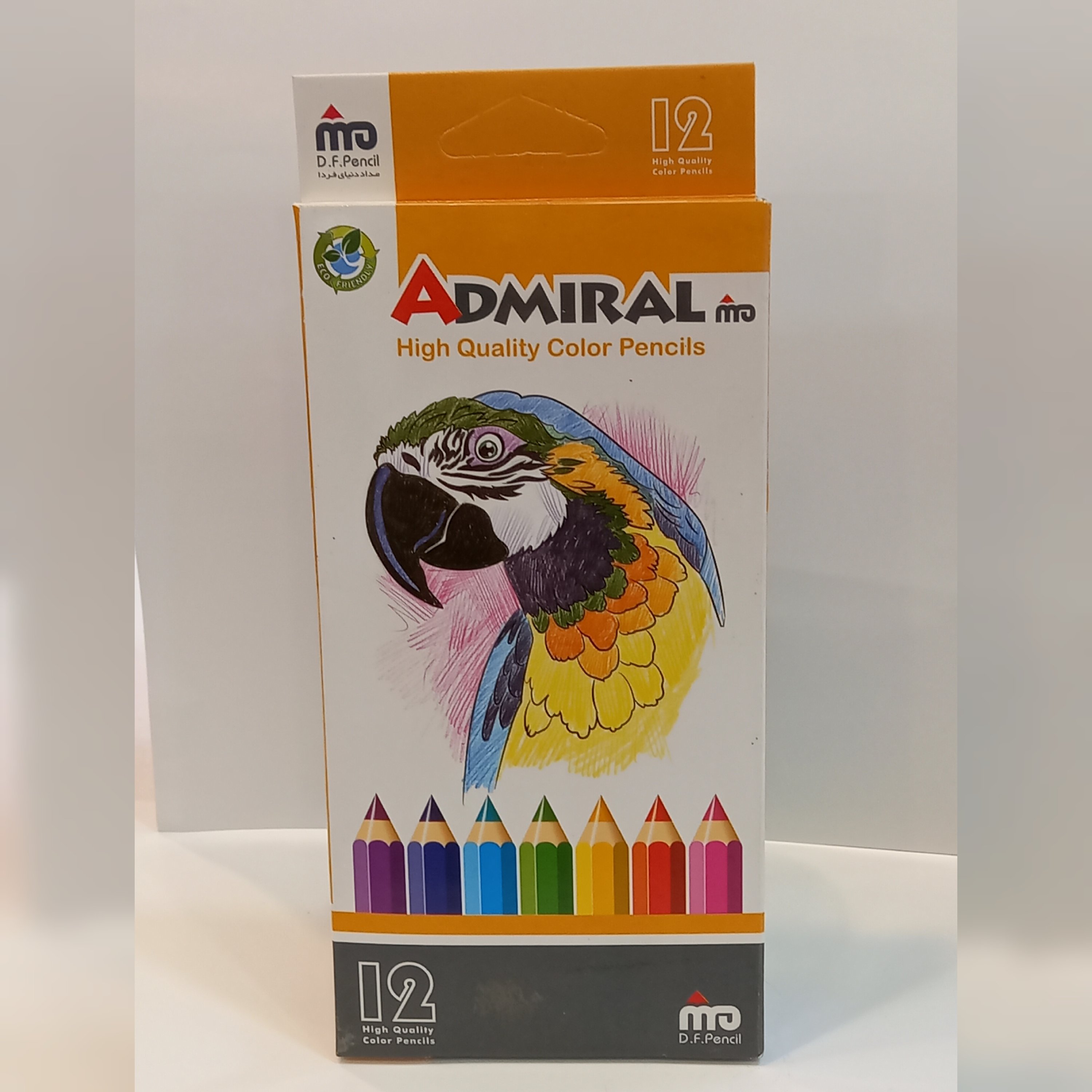 مداد رنگی 12 رنگ آدمیرال مدل MDF