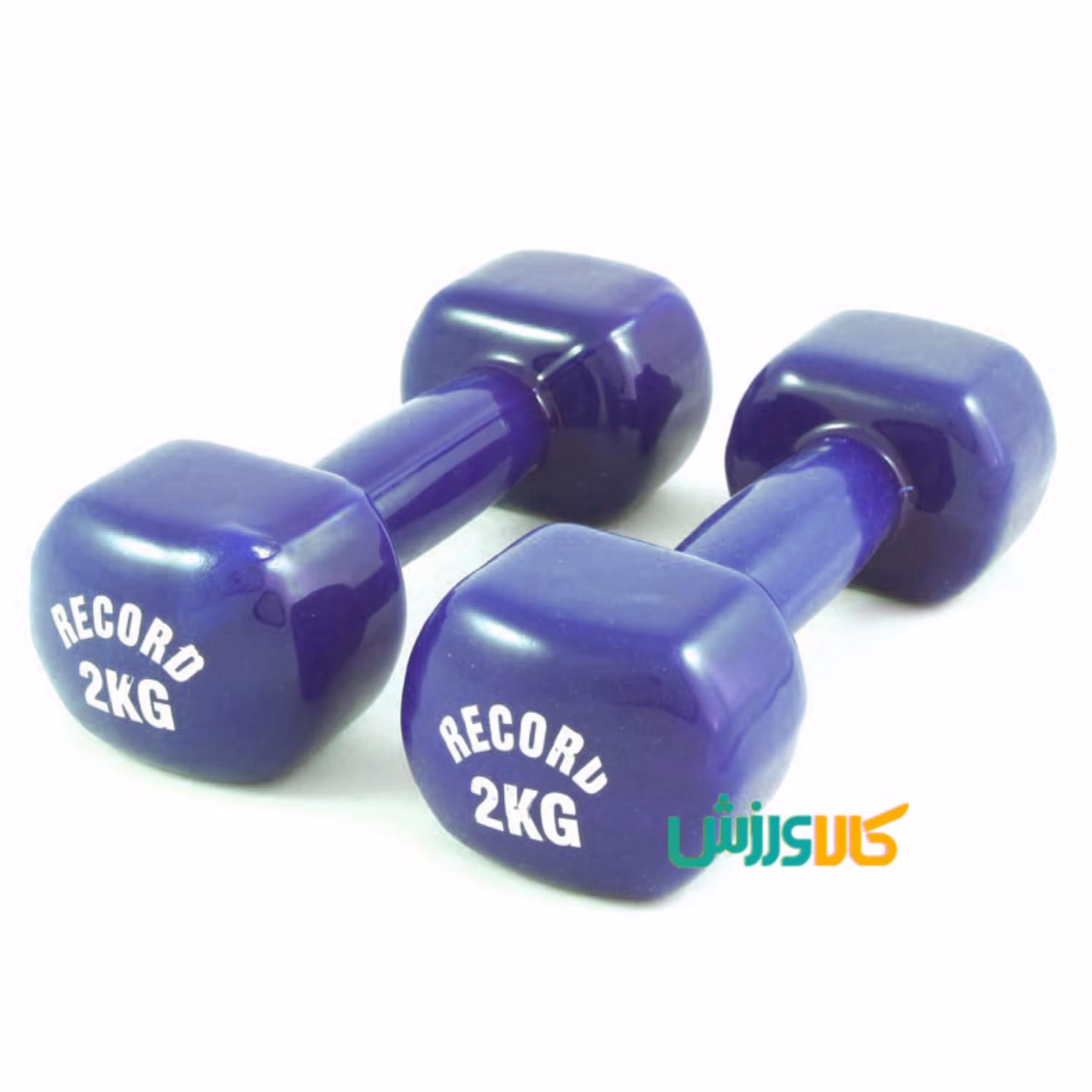 دمبل بانوان 2 کیلویی رکورد جفتی رنگ سرمه ای