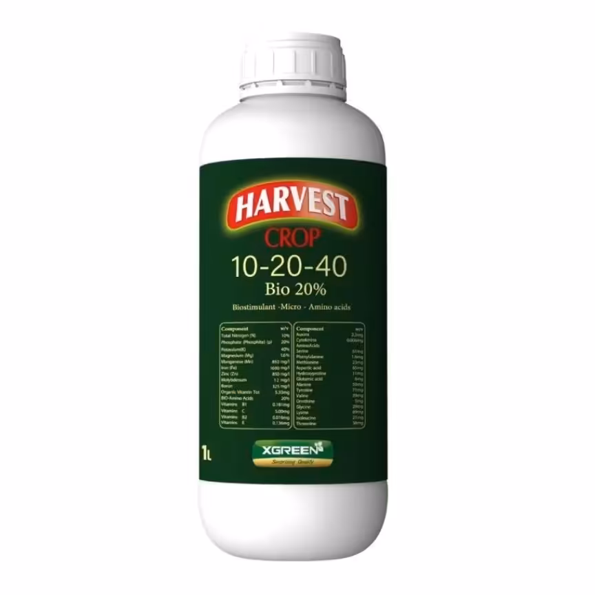 کود مایع هاروست (40-20-10) ایکس گرین پتاس بالا 1 لیتری