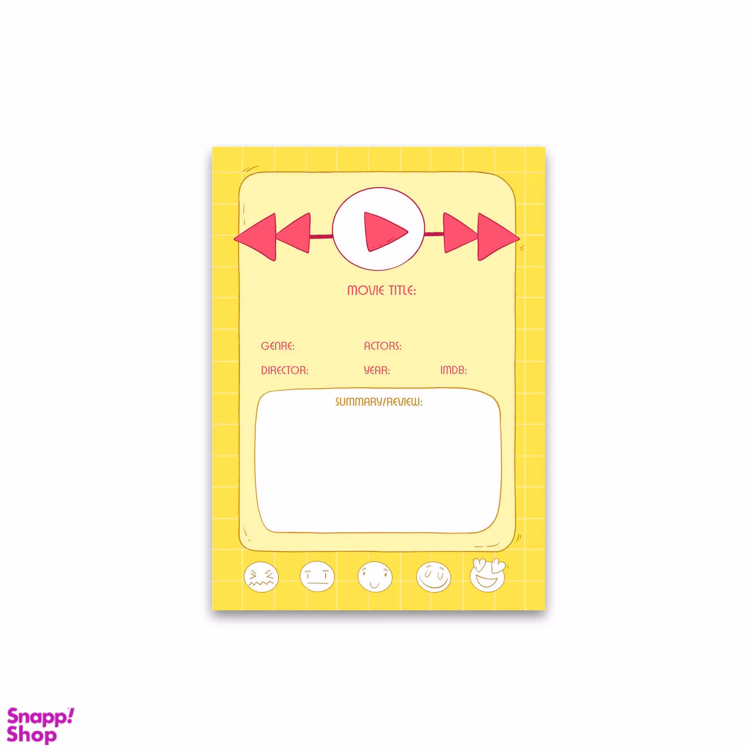 کاغذ یادداشت 25 برگ مدل مووی ترکر