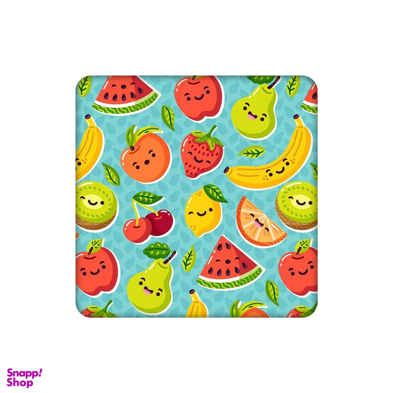 زیرلیوانی طرح میوه های تابستانی خوشحال کد 1012083