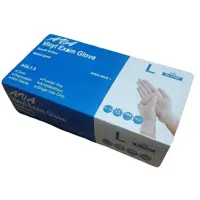 دستکش وینیل آوا بدون پودر 50 جفتی سایز M مدیوم(100 عددی) AVA Vinyl Exam Glove