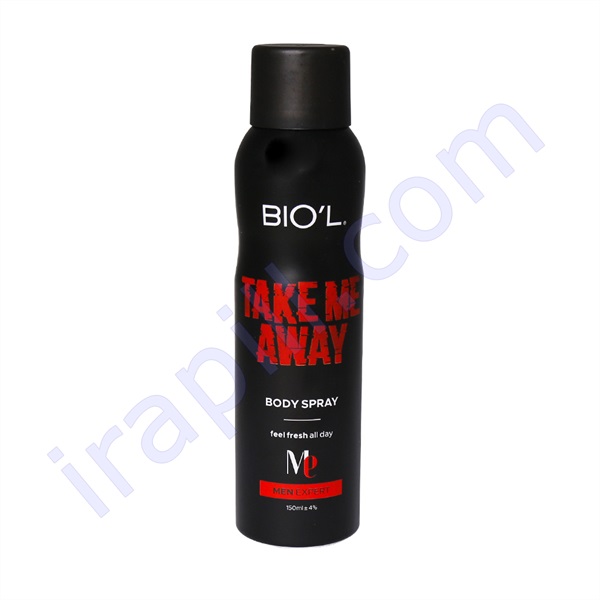 اسپری بدن مردانه مدل Take Me Away بیول 150 میلی لیتر