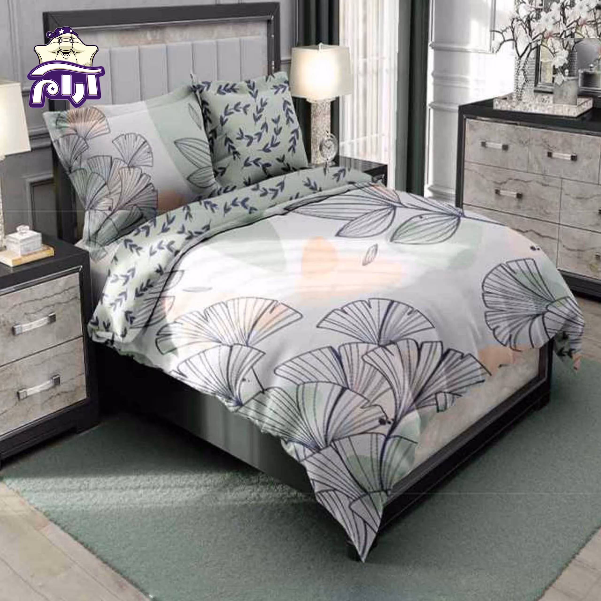 سرویس روتختی لحاف دو نفره سارای 4 تکه کد 1228