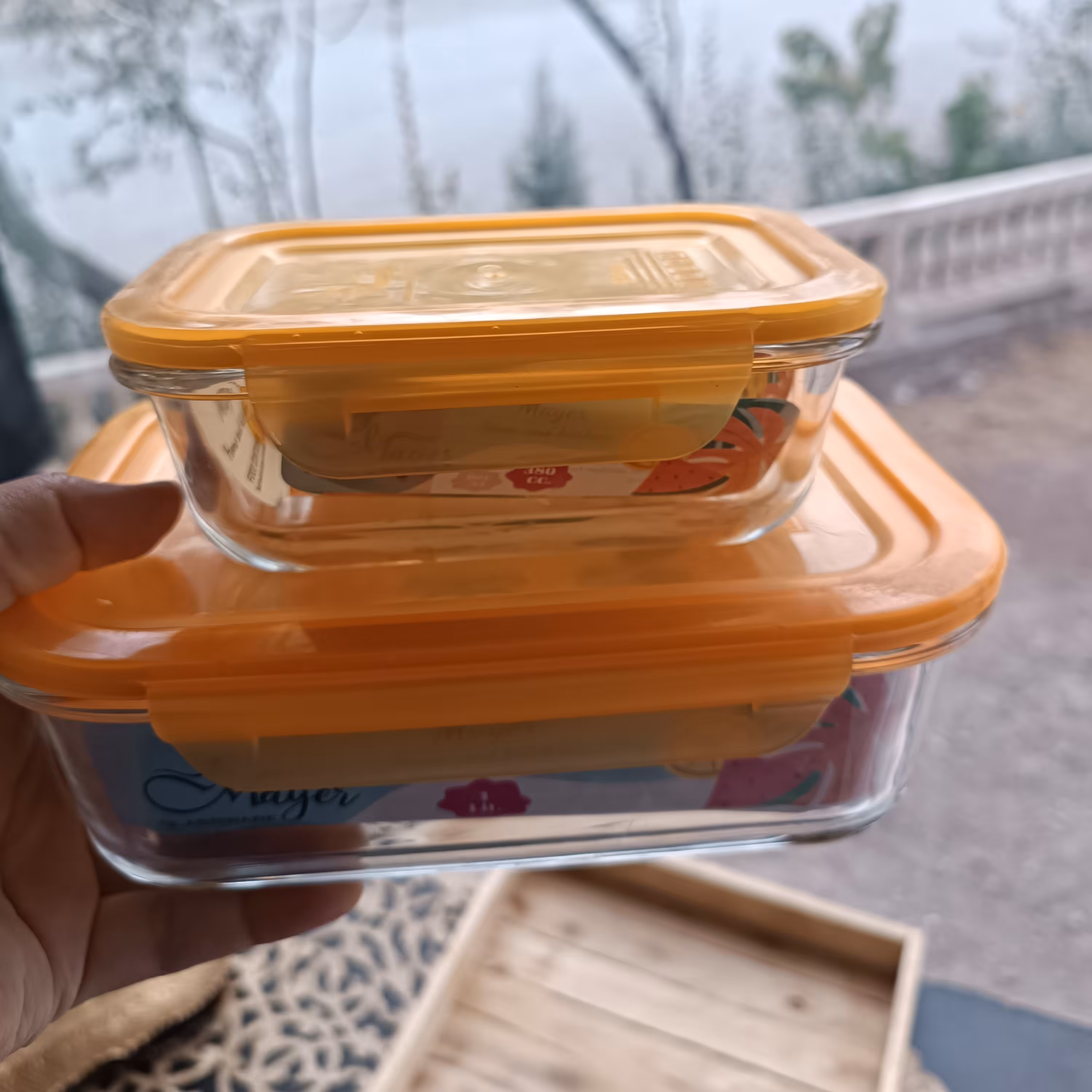 ظرف دربسته دوعددی 