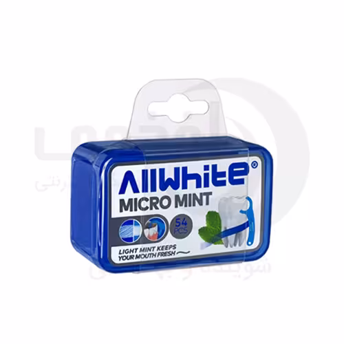 نخ دندان و خلال دندان کمانی دو کاره آل وایت با طعم نعناع