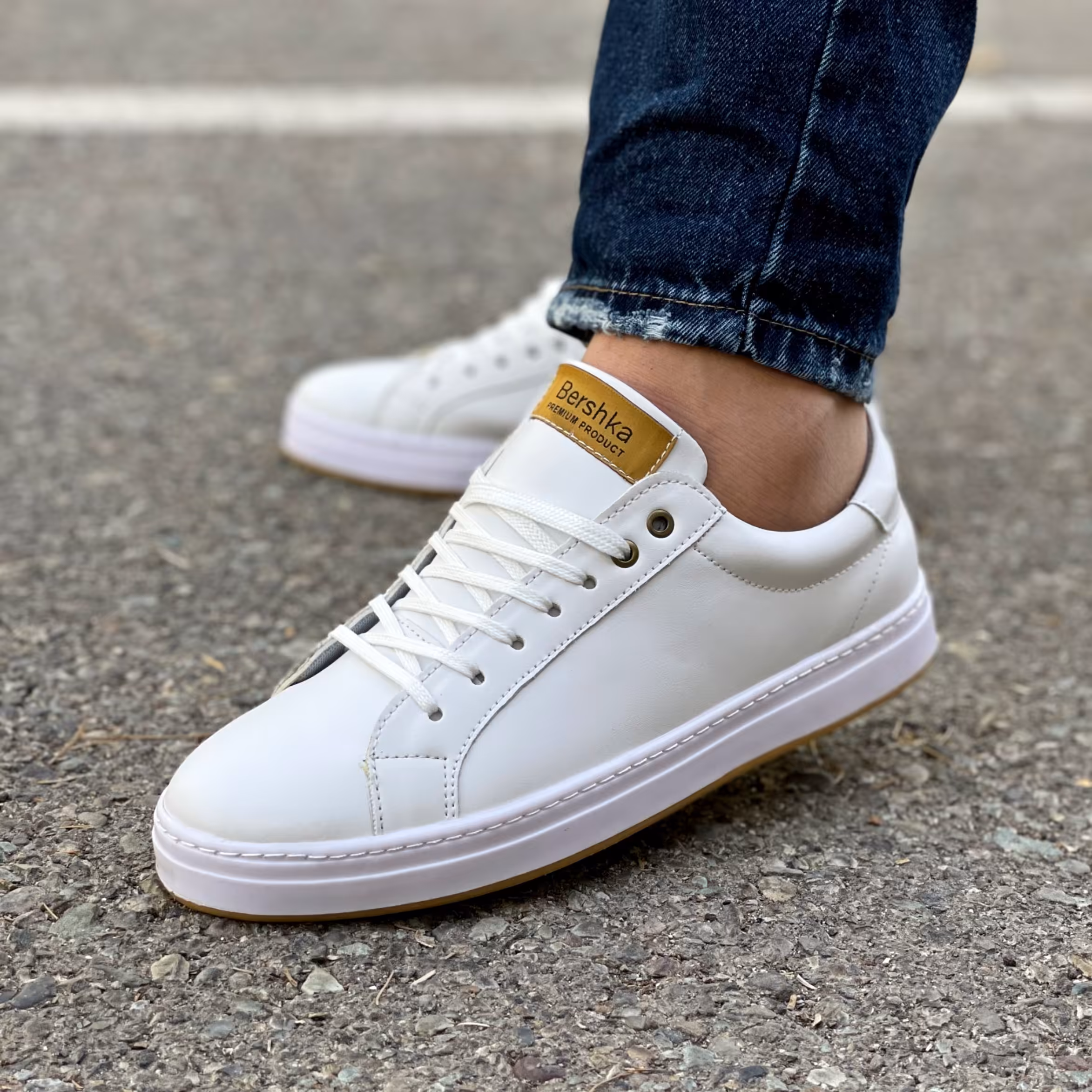 کفش ونس مردانه رنگ سفید مدل برشکا  کد 5581