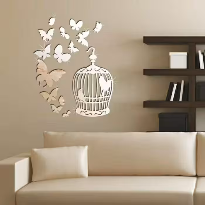 آینه پلکسی طرح قفس زندگی گارانتی 18 ماهه و ضمانت اصالت کالا