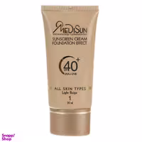 کرم پودر ضد آفتاب مدیسان (Medisun) سری All Skin مدل Foundation Effect حجم 30 میلی‌لیتر
