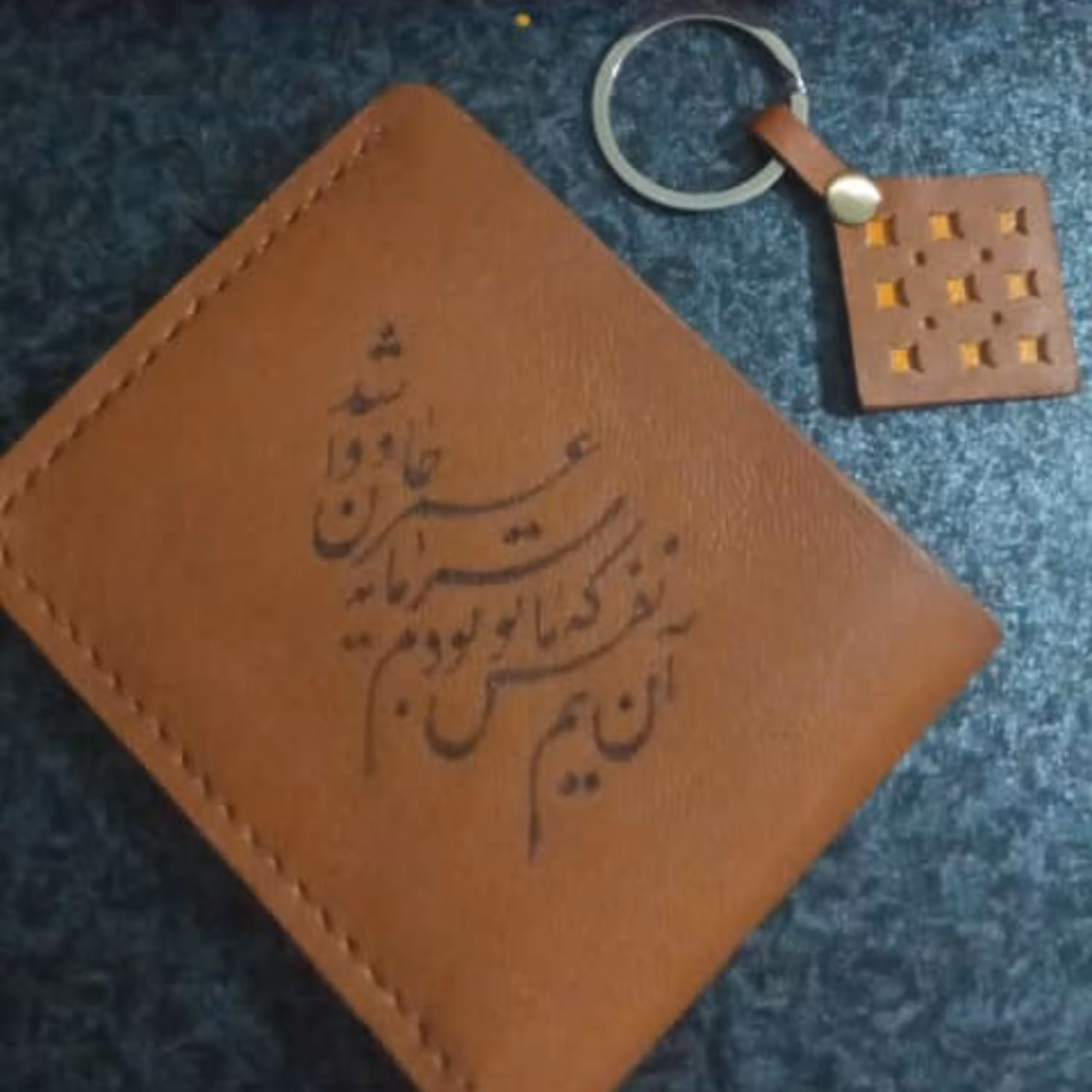 ست کیف پول چرمی و جا سوییچی