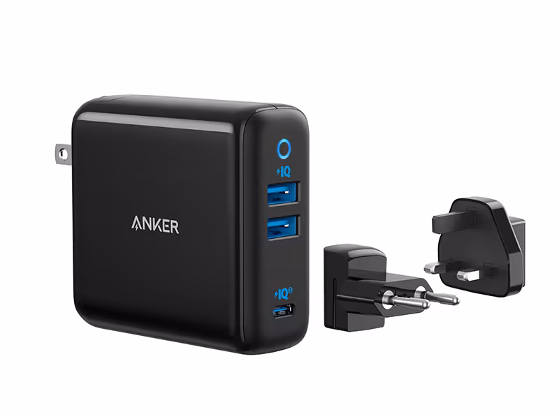 شارژر دیواری سه پورت انکر Anker A2033 PowerPort 3-Port 65W Wall Charger