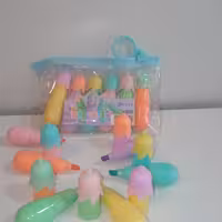 ماژیک علامت زن پاستیلی (هایلایتر) طرح  بادمجان  در شش رنگ 