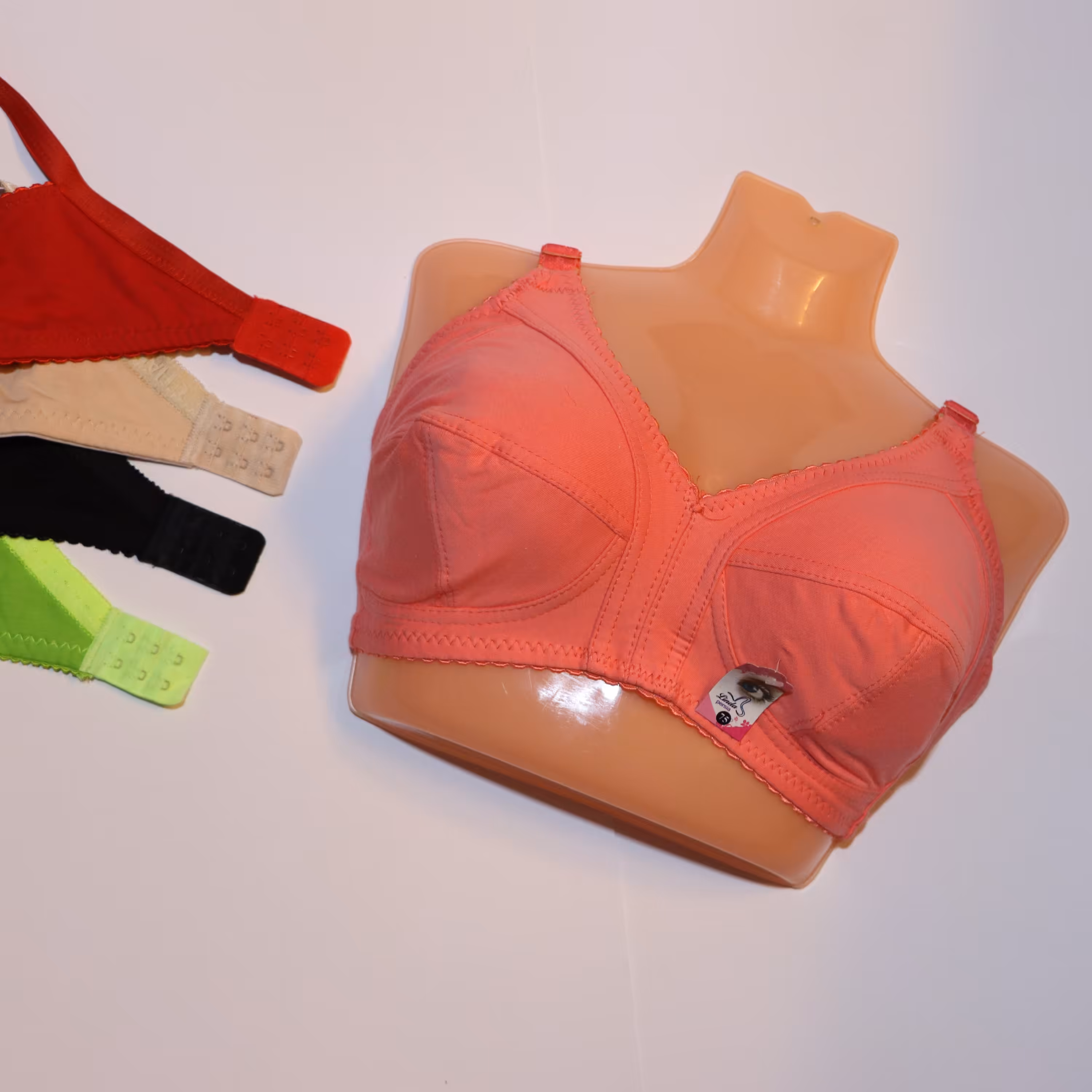 سوتین زنانه تمام نخی دولایه اعلاء سایز 75 تا 90 