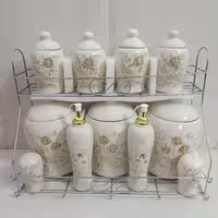 پاسماوری 12 عددی رنگ ثابت گل برجسته جنس سرامیک و کیفیت فوق العاده صادراتی     