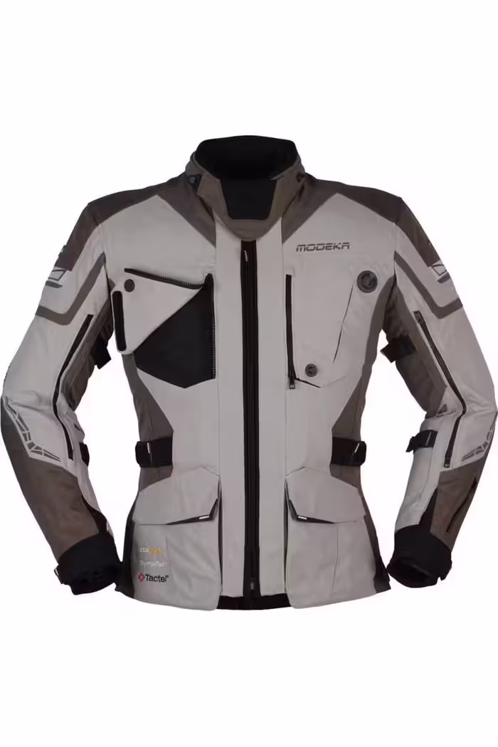 کاپشن موتورسوار نود مردانه و زنانه ژاکت ضد آب PANAMERICANA II BEIGE Modeka