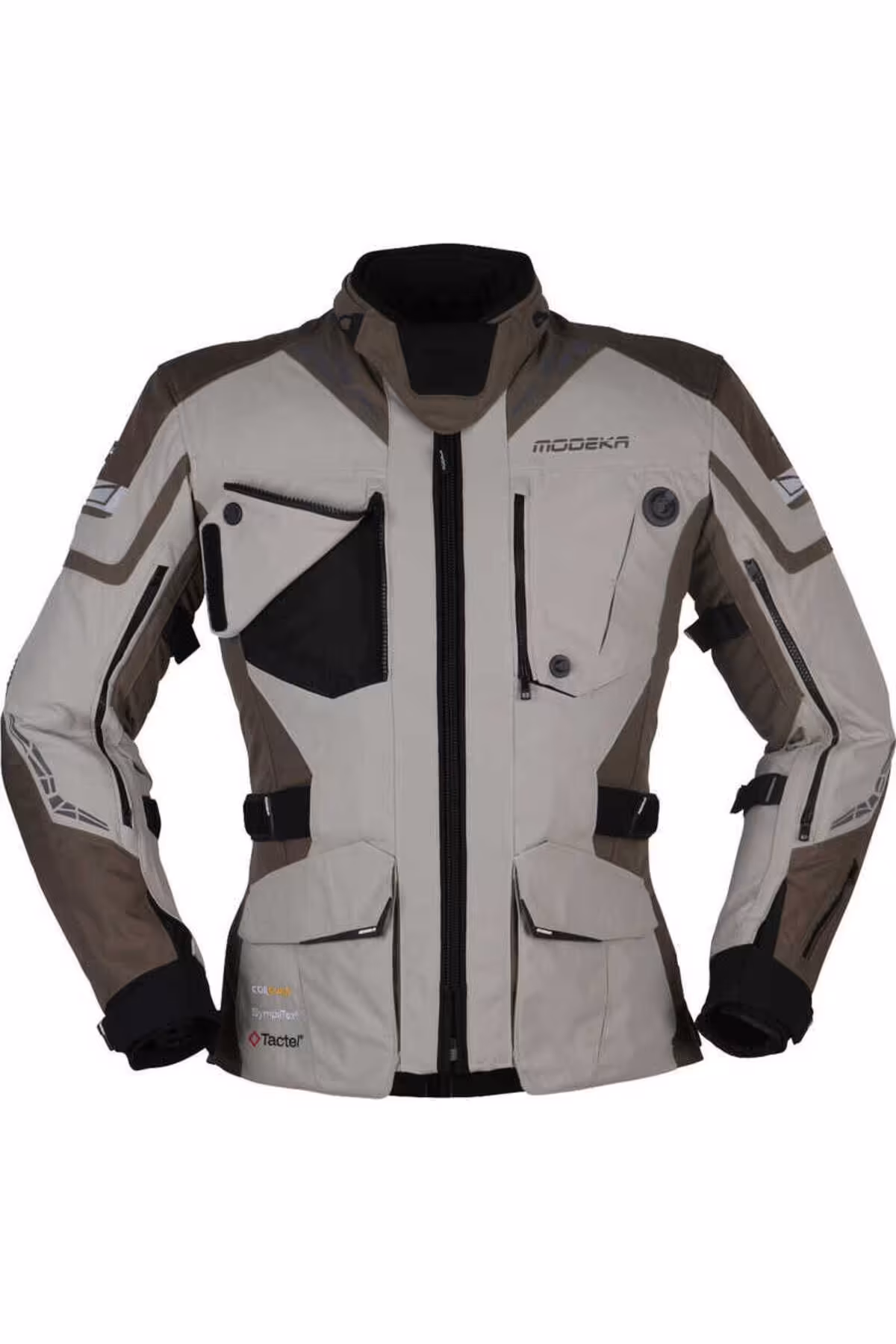 کاپشن موتورسوار نود مردانه و زنانه ژاکت ضد آب PANAMERICANA II BEIGE Modeka