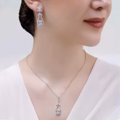 نیم ست نقره زنانه NI