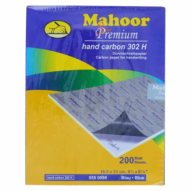 قیمت و خرید  کاغذ کاربن A5 آبی ماهور MAHOR