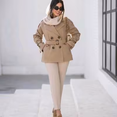 کت بارانی پاییزه  شیک