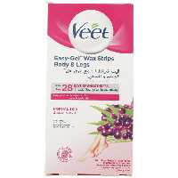نوار موبر کل بدن ویت veet،  بسته 20 عددی، برای پوست نرمال-خشک-حساس