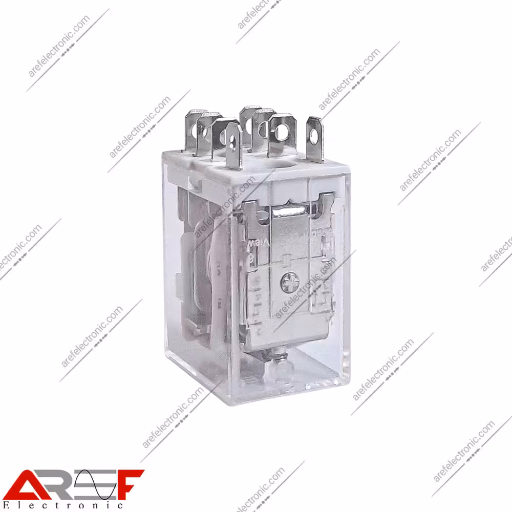 رله KEC مدل JQX-13F 2CaAC220V1 دارای 220 ولت 10 آمپر 8 پین - فروشگاه عارف الکترونیک