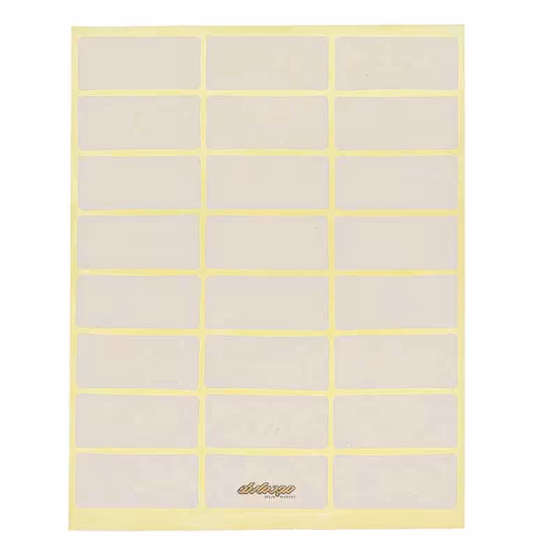 لیبل 10*25 میلی متری سفید