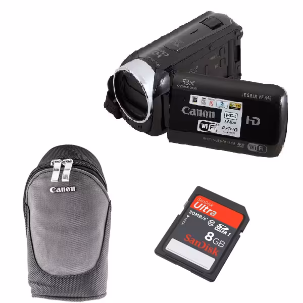 دوربین فیلم برداری کانن لگریا اچ اف آر 46 به همراه کیف و کارت حافظه 8 گیگابایت