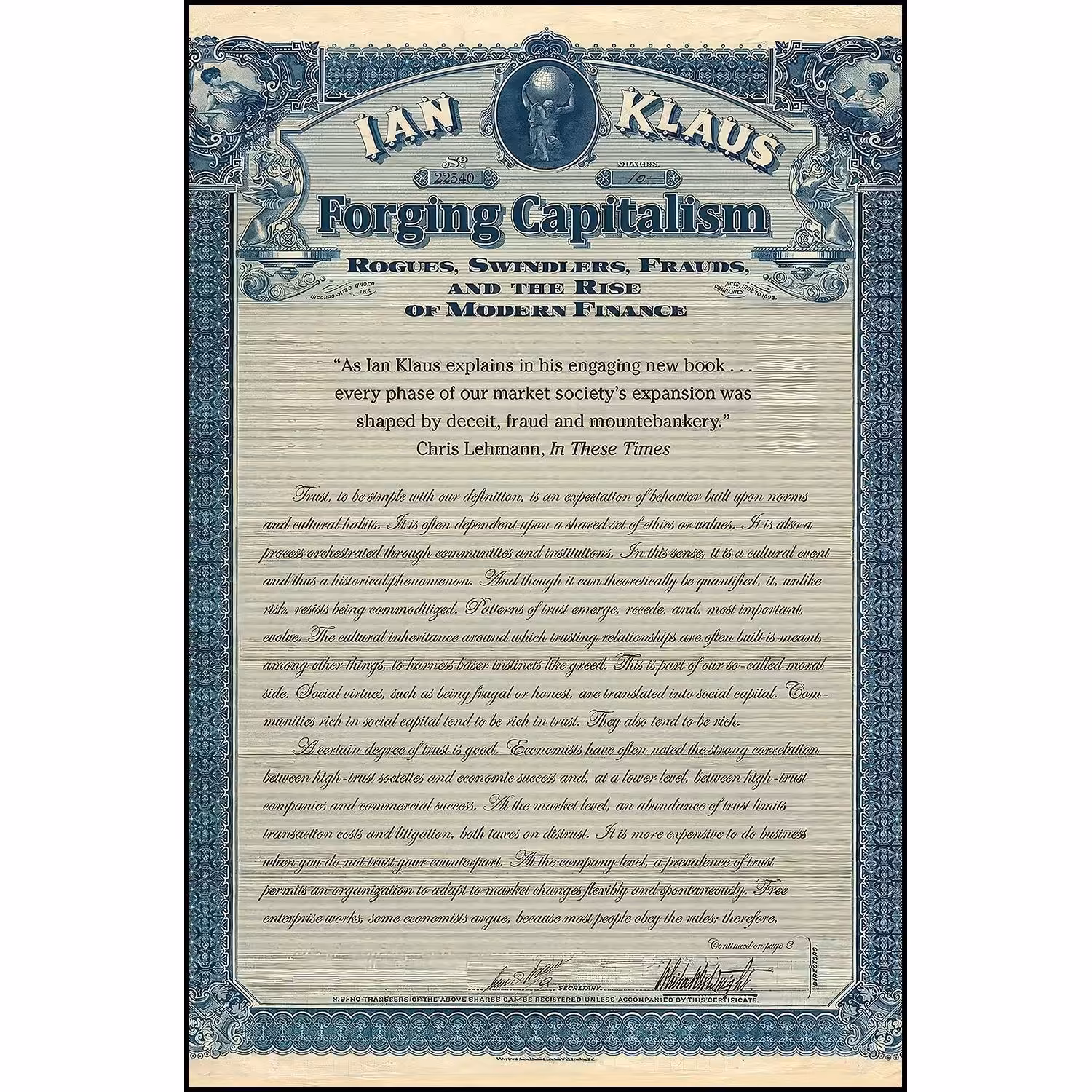کتاب زبان اصلی Forging Capitalism اثر Ian Klaus