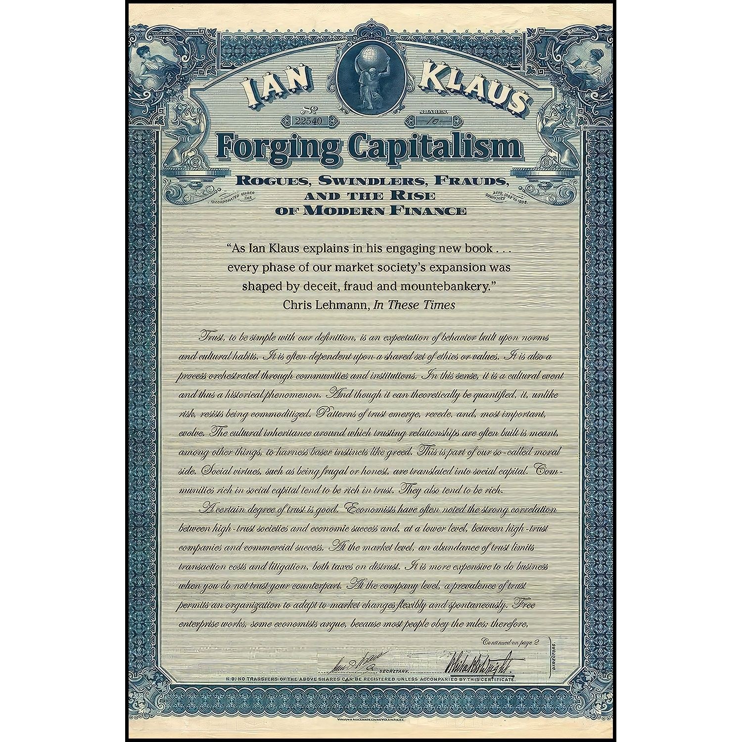 کتاب زبان اصلی Forging Capitalism اثر Ian Klaus