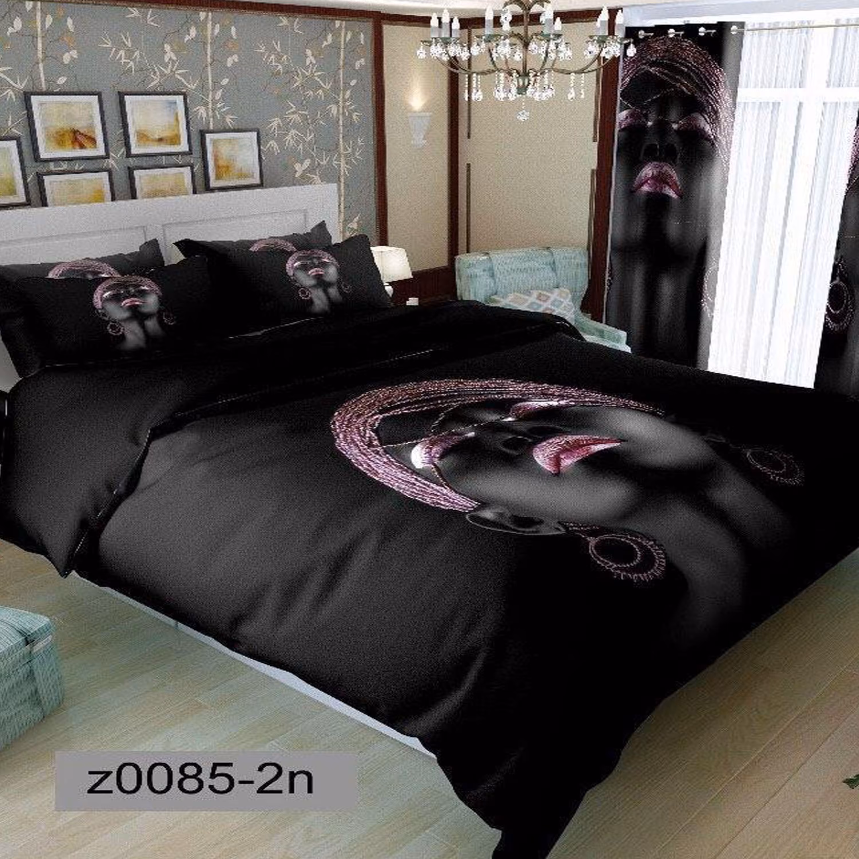 سرویس روتختی 2 نفره تنسل چاپی برندترک لند(Turk Land) z 85