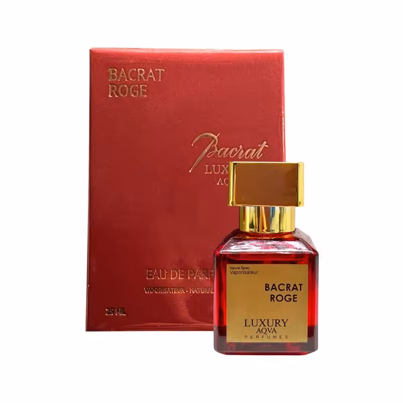 خرید + قیمت | عطر زنانه مینی لاکچری آکوآ باکارات رژ حجم 25میل