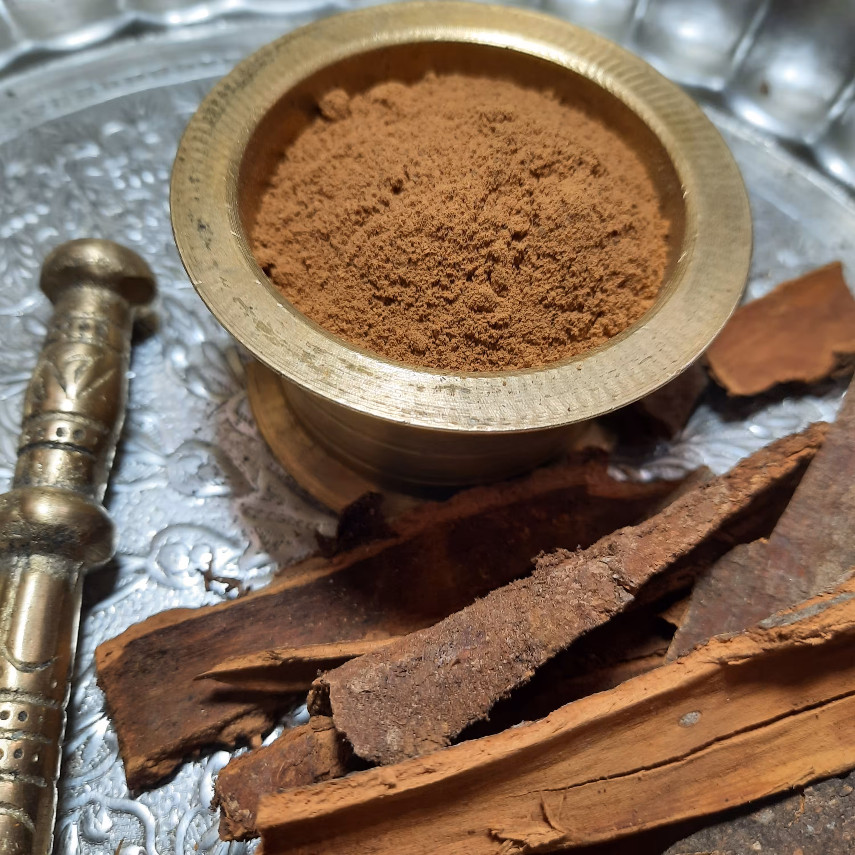 پودر دارچین خالص آسیاب شده خانگی (کیفیت تضمینی)