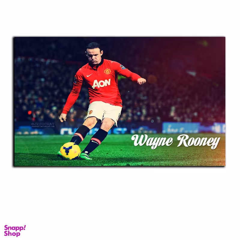 تابلو شاسی بکلیت طرح بازیکن فوتبال باشگاه منچستر یونایتد وین رونی مدل SH-S6976