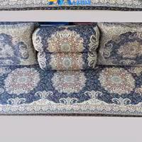 سرویس شاهنشین ترمه قابدارطرح ترنج مدل 5تکه باتشک فوم 5سانت 