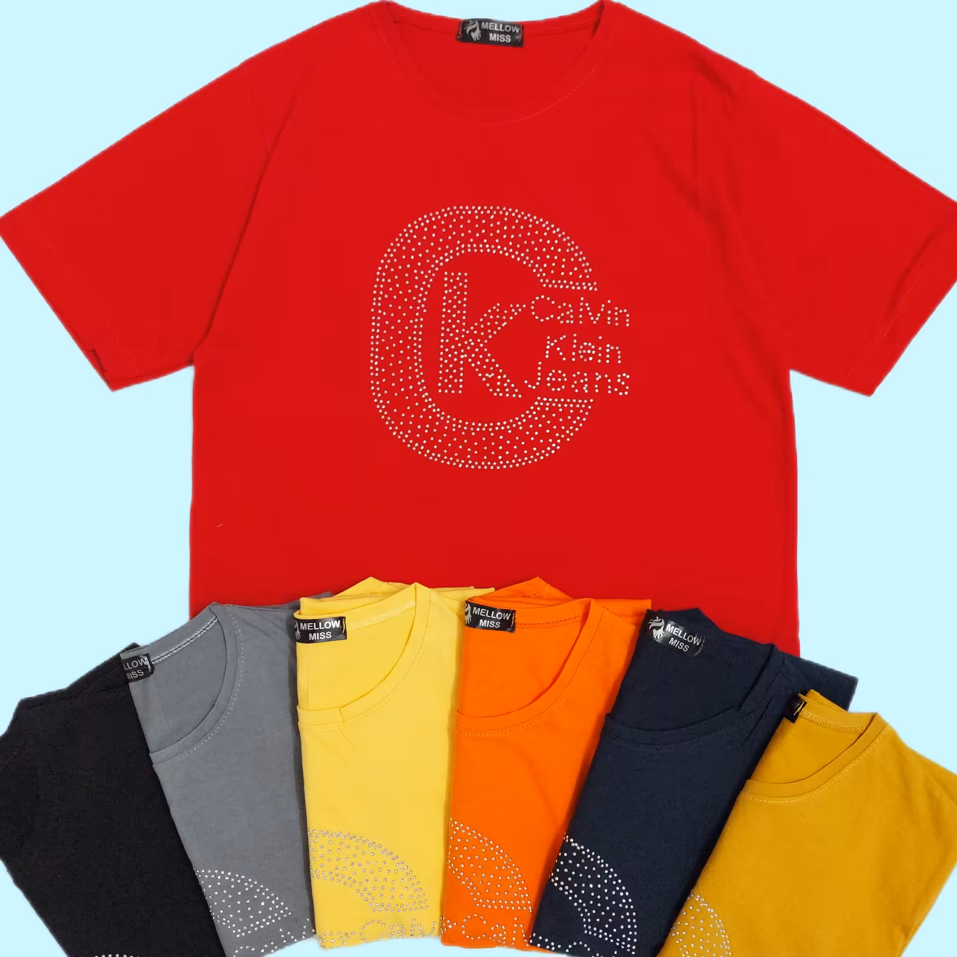 ست تیشرت و شلوار نگینی تنخور عالی و با کیفیت