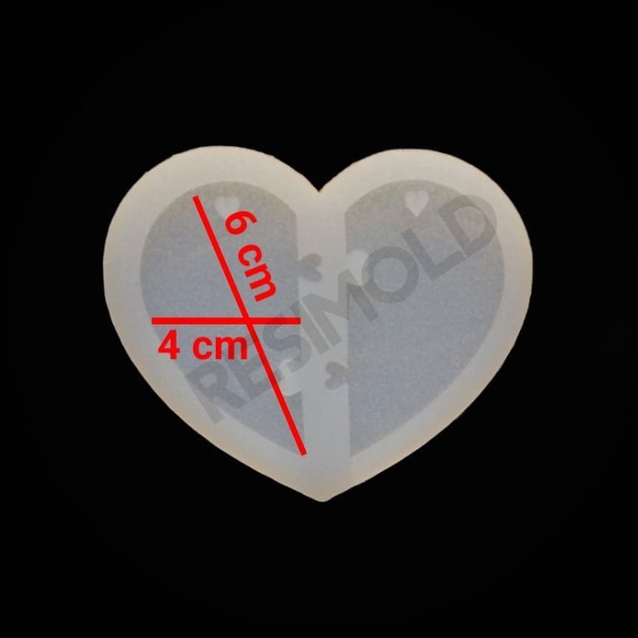 قالب سیلیکونی کد 77 ( قلب دو تیکه )